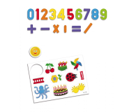 Quercetti Tablica magnetyczna cyfry+kształty 65 el. - 417583 - zdjęcie 4